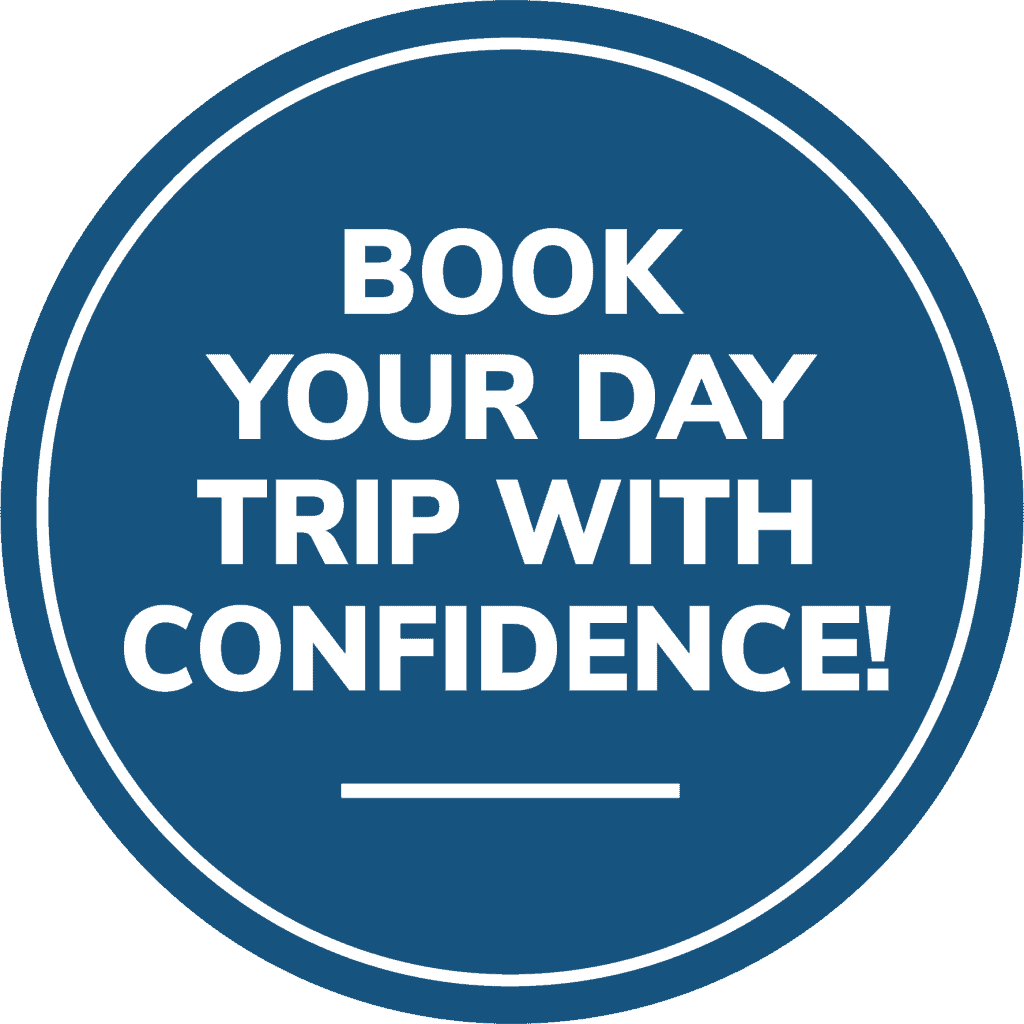 Book Your Day Trip With Confidence badge